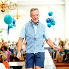 Clayton Paterson walking the runway